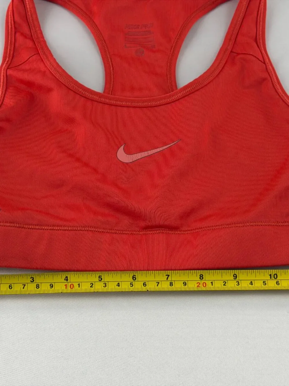 Nike Pro Red Dri-FIT Sports Bra Women Size S Athletic Workout Fitness Gym